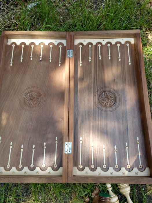 Шахи ручної роботи, трійка шашки, шахмати, нарди з дерева