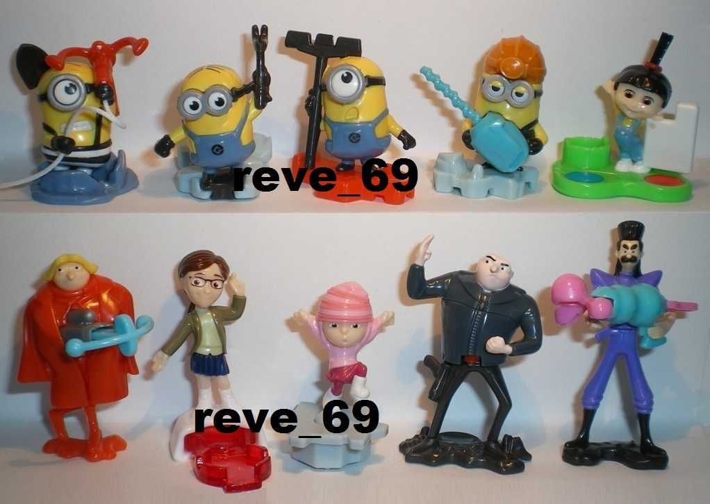*_* Minionki 2 + kartki figurki kinder, komplet, nowe