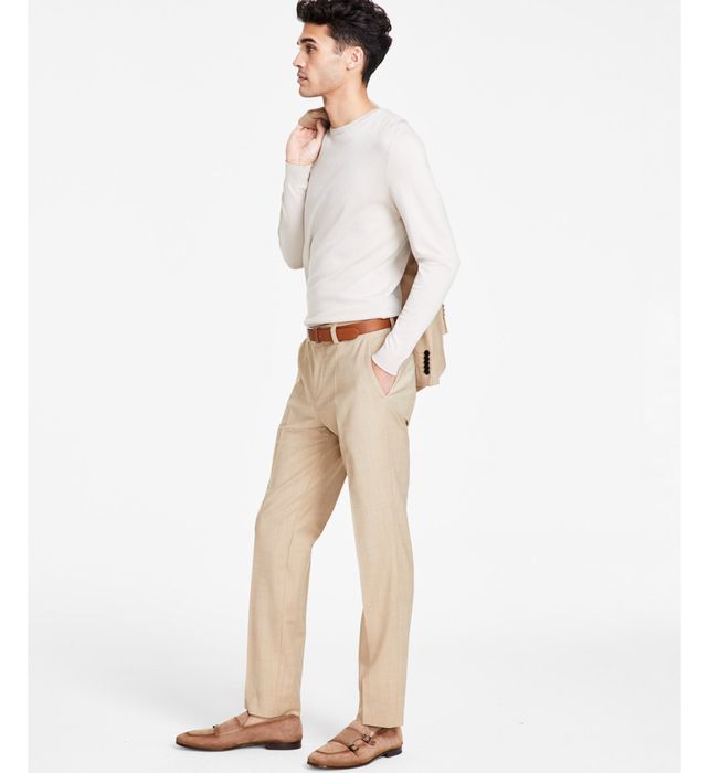 Бежеві брюки чоловічі Hugo Boss - Modern Fit Suit Pants