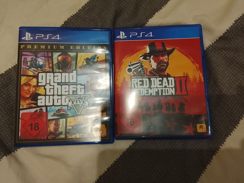 Игра на PS4 GTA5 premium edition и RDR2