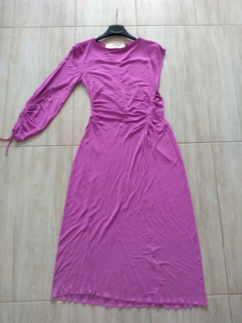 Sukienka długa fioletowa Zara S/M