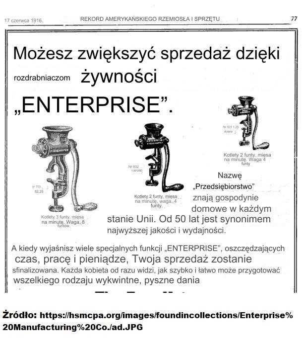 Maszynka do mielenia mięsa Enterprise