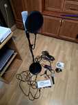 Mikrofon, interfejs, statyw, okablowaniem, M-audio, beyerdynamic