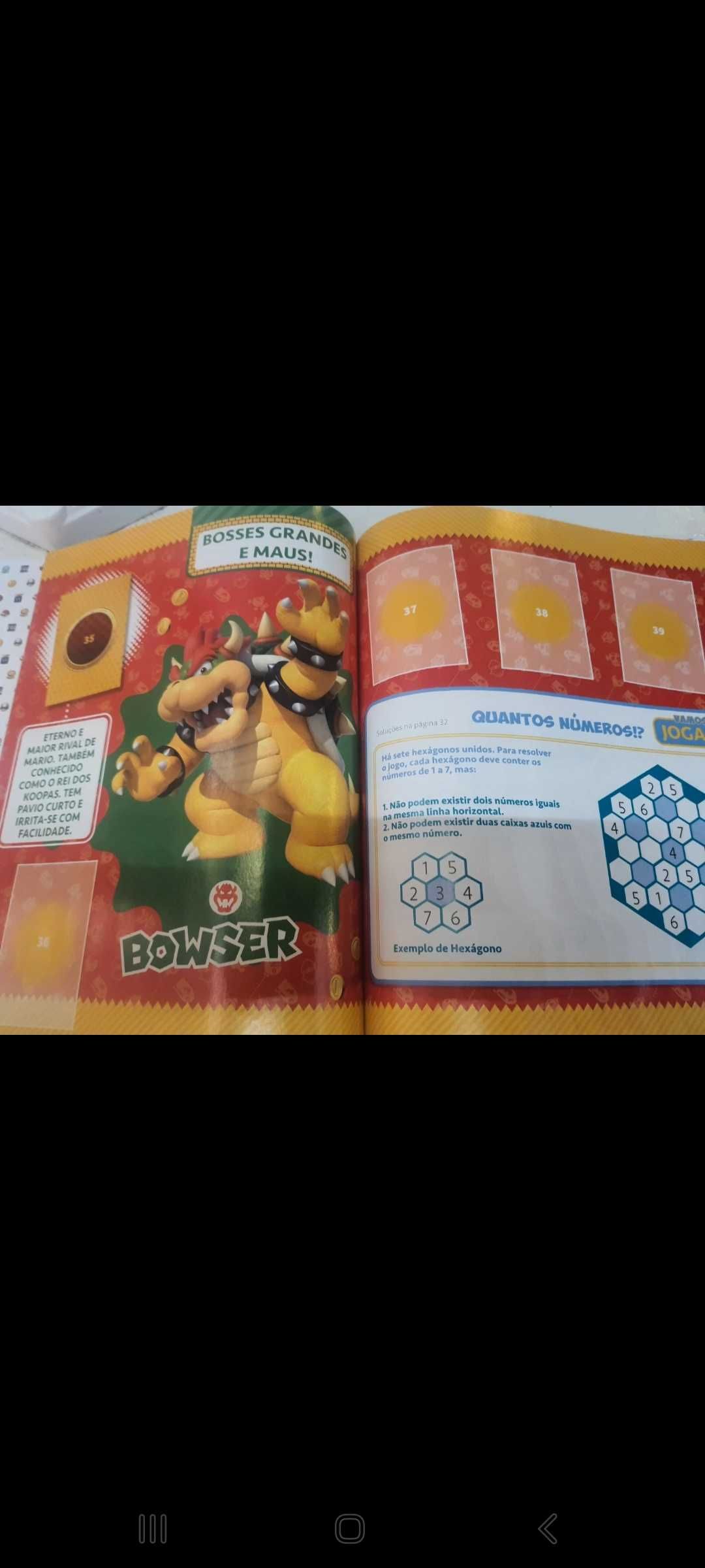 Caderneta de cromos super Mario nova
