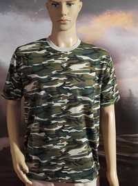 Koszulka męska T-shirt moro 100% BAWEŁNA moro z zielenią r.XL