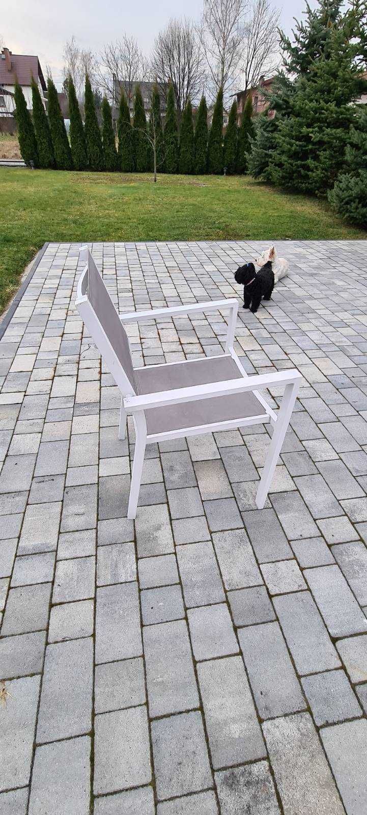 Krzesła ogrodowe aluminiowe