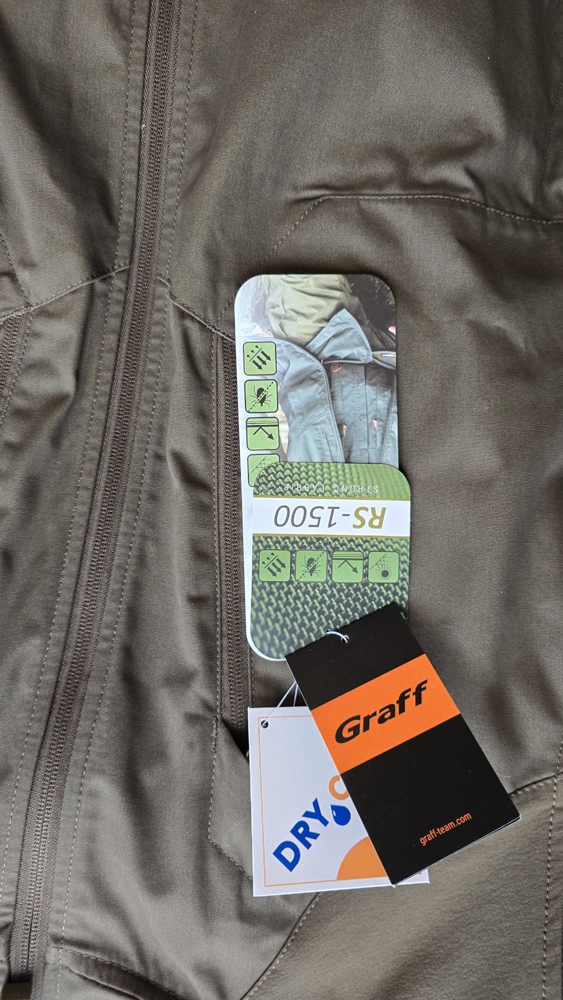 Ubranie GRAFF RS-1500, kurtka , dwie pary spodni, myśliwskie,