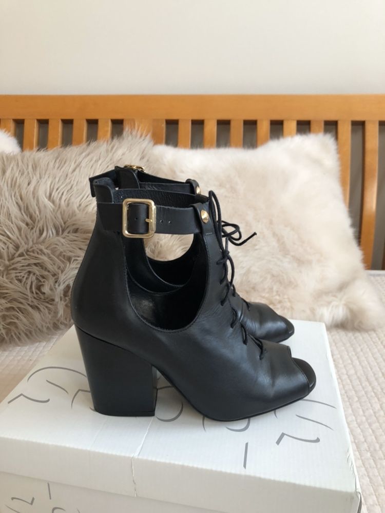 TopShop buty botki obcasy sandały 38 skórzane Top Shop