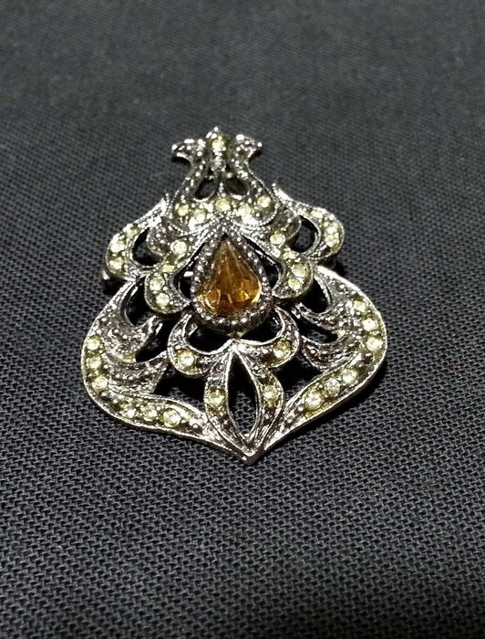 Браслет мельхиор Брошь овал Сережки советская бижутерия СССР