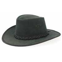The swagman р. S чорний шкіряний замшевий ковбойський капелюх шляпа