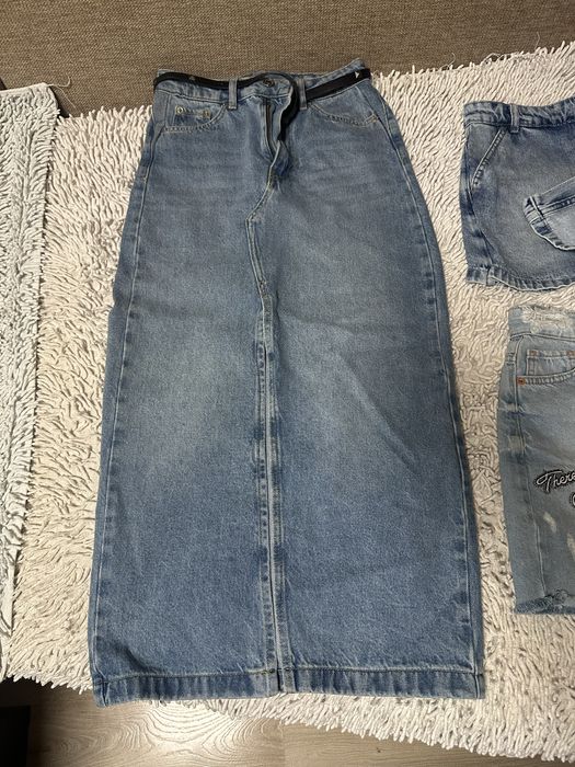 Джинсовые юбки макси и мини размер s