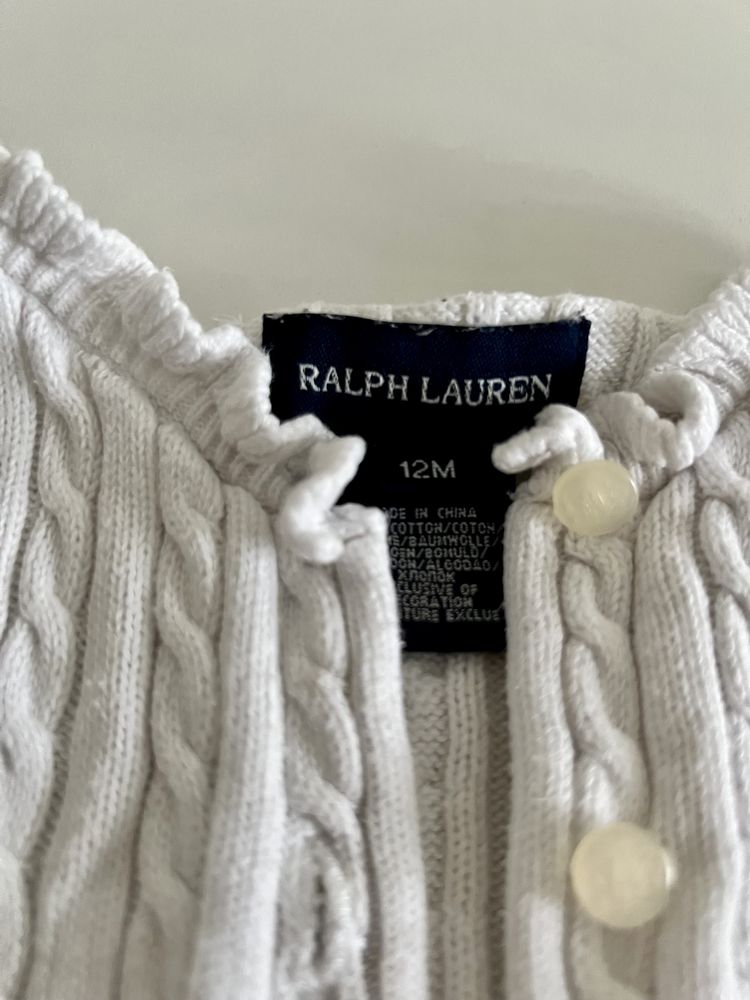 Kardigan sweter sweterek dziecięcy dziewczęcy Ralph Lauren