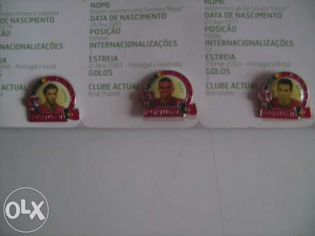 Pins da selecção nacional Portuguesa