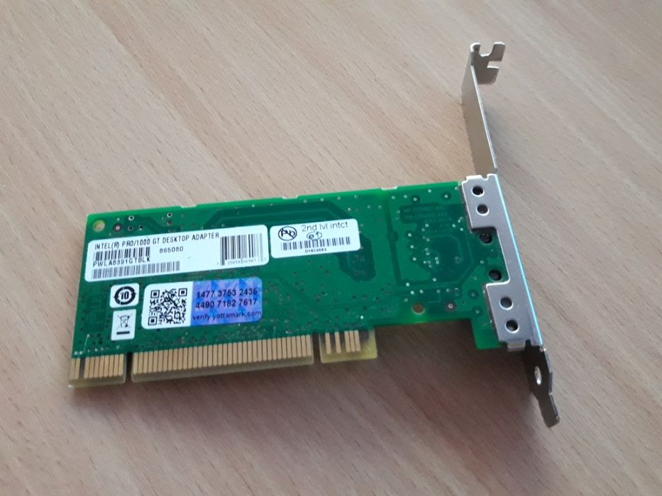 Karta sieciowa Intel Pro 1000 GT Desktop Adapter 1 Gbps 1000Mbps PCI