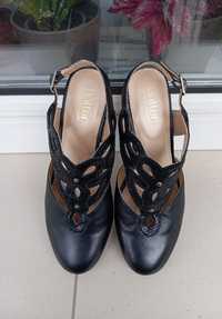 Czarne skórzane buty Hotter, rozmiar 5,5 (38,5)