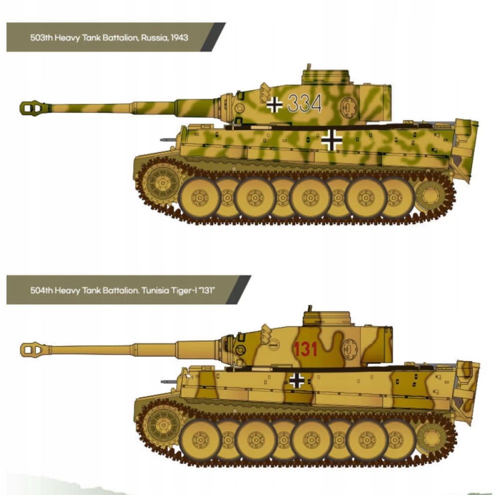 Academy 13422 Czołg do sklejenia Tiger 1 Ver Early