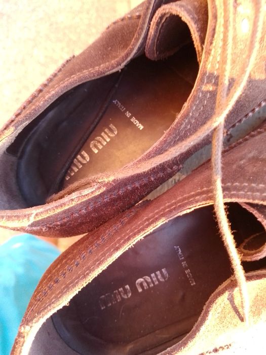 Miu Miu?Sapatos de homem camurça N39/40 Miu Miu-15E-S.Mr.Cat10EDesde2E