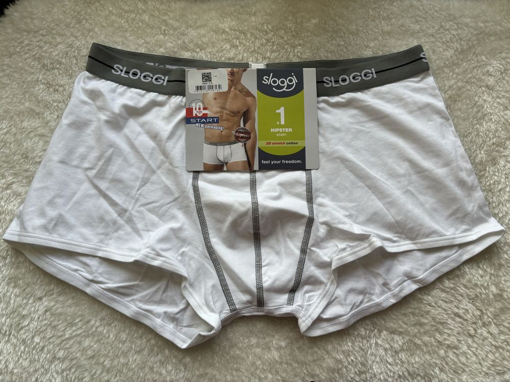 Sloggi by Triumph bokserki meskie biale rozmiar XL men start hipster