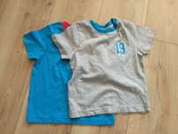 NOWE koszulki 2 sztuki bluzki 92-98 t-shirty zestaw komplet