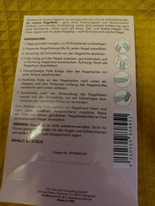 Naklejki do paznokci be routine