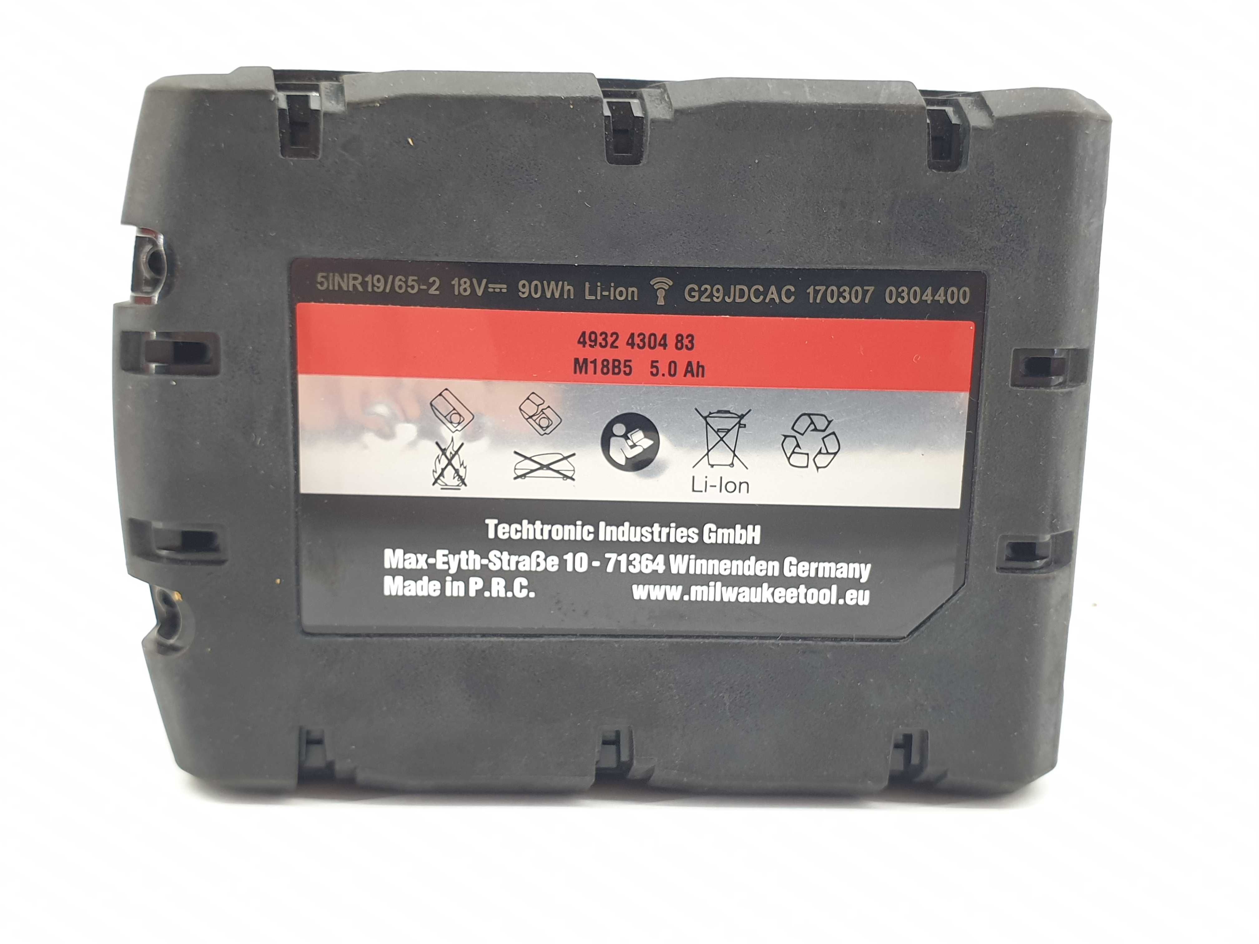 MILWAUKEE Bateria Akumulator 18V 5.0Ah M18B5 ORYGINAŁ