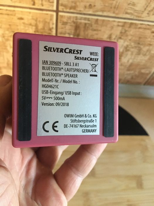 Блютуз колонка Silver Crest