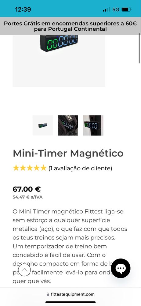 Mini timer magnético da Fittest Equipment