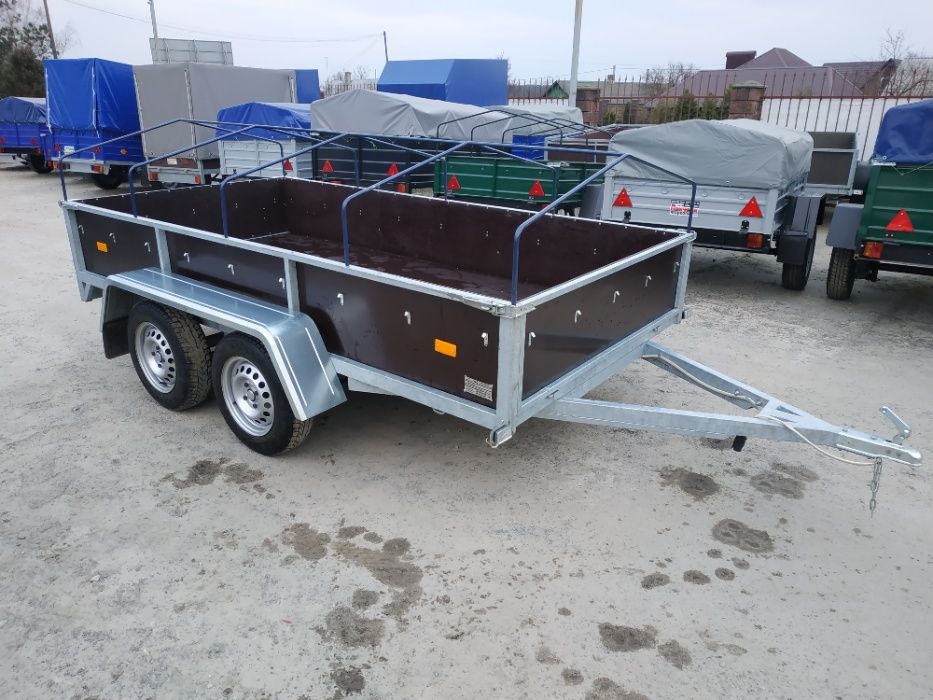ПРОДАЖ Оцинкований двухвісний причіп німецькі комплектуючі!