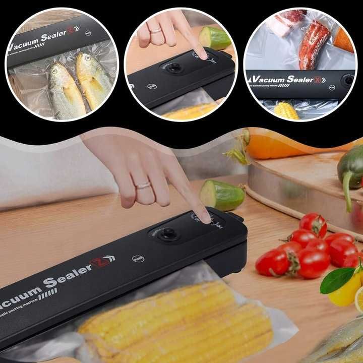 Zgrzewarka próżniowa do żywności + 10 worków VACUUM SEALER MASZYNKA