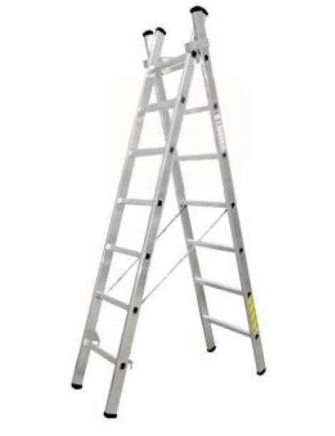 Escada em alumínio 2+2 Mts.