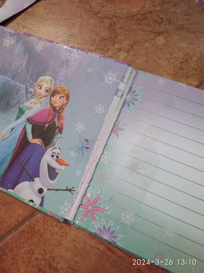 3 notesy -pamiętniki dla dziewczynki