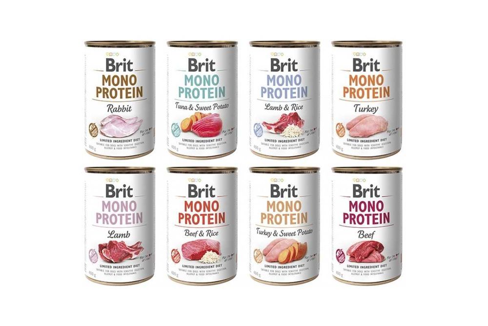 Вологий корм для собак Brit Mono Protein, 6х0,4 кг