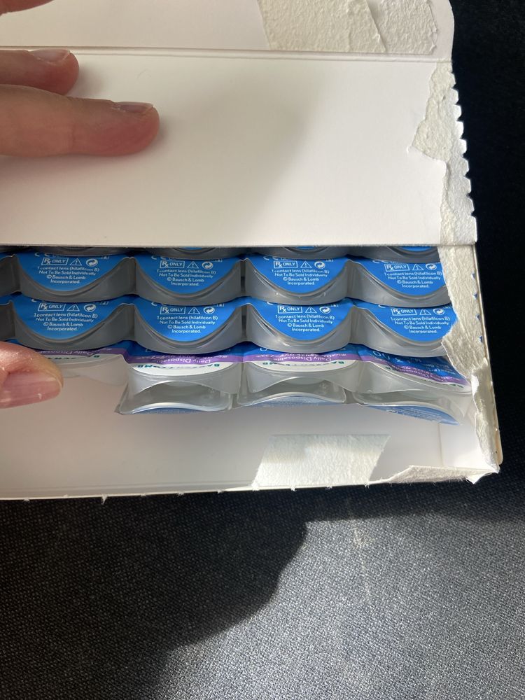 Soczewki jednodniowe +3,00 Bausch&Lomb