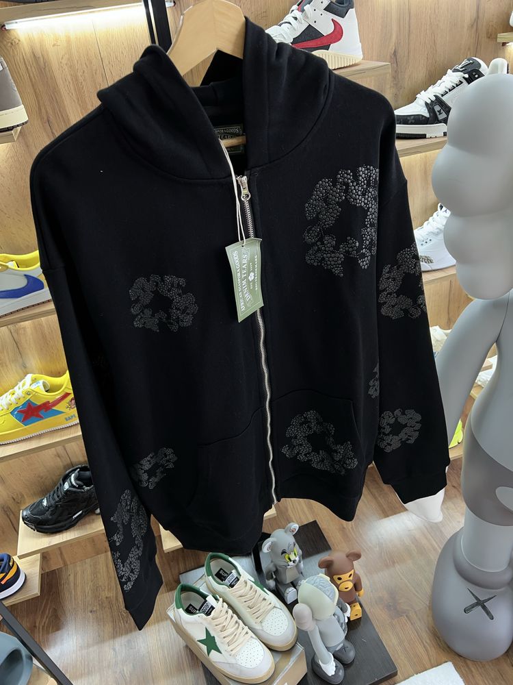 Зіп Худі Denim Tears Black Zip Up