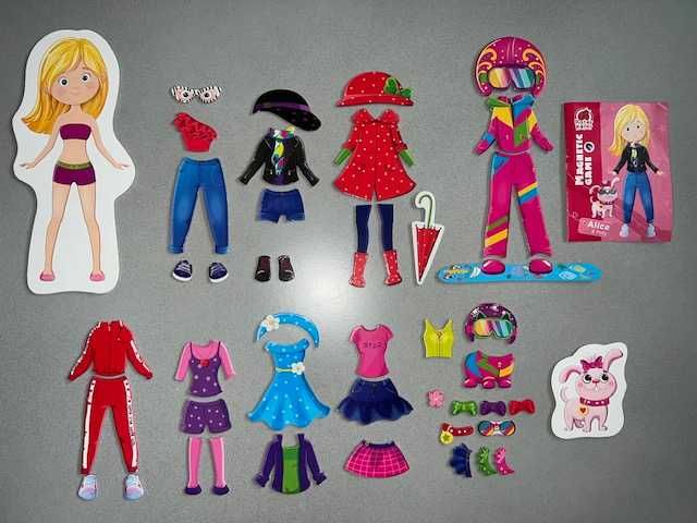 ROTER KAFER magnetyczne ubieranki 4 szt. Nicole,Alice,Zosia,Ewa