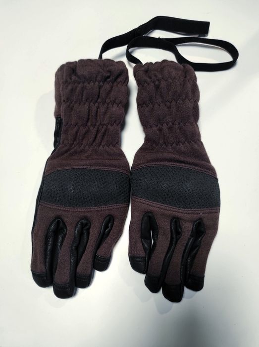 Męskie rękawiczki zimowe brązowe 7 taktyczne bojowe S usztywnienie