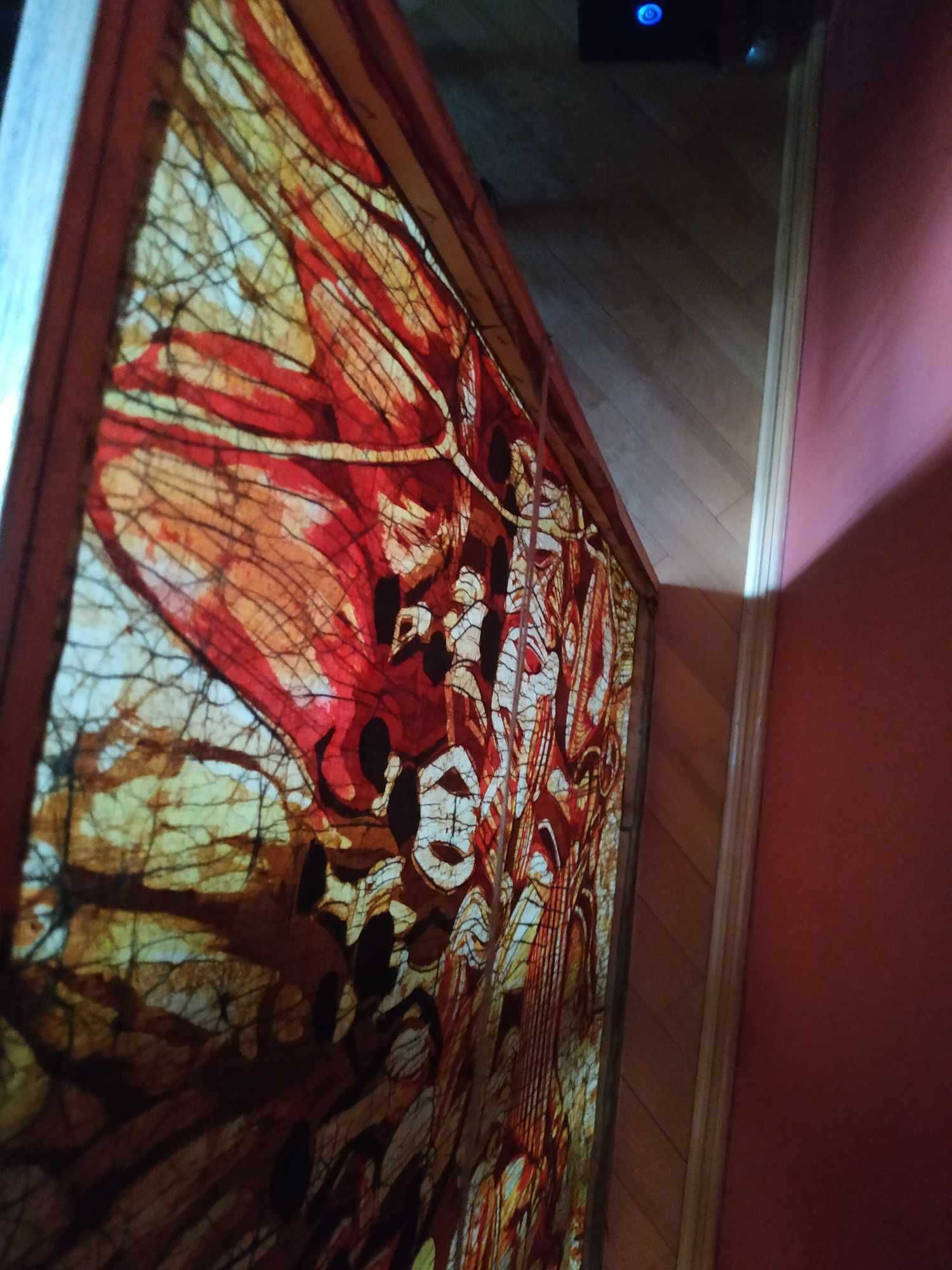 Afrykański obraz na tkaninie 100x85 cm