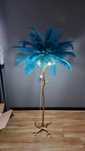 Lampa strusie pióra 180cm glamour NOWA przełącznik 3 bary swiatła