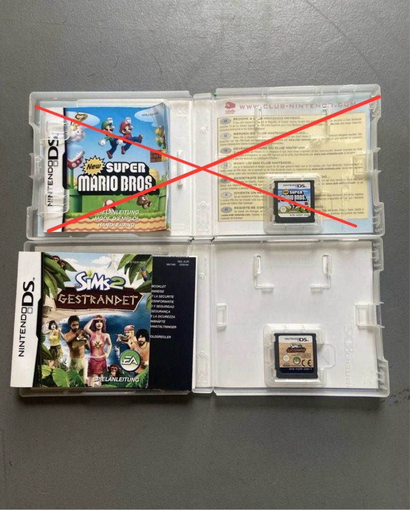 Картриджи на Nintendo DS Немецкое издание