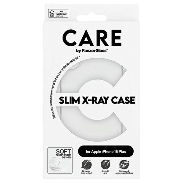 Etui CARE by PanzerGlass X-Ray Soft      Basic Case iPhone 16 Plus 6.7