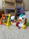 Трикутник Infantino, музична конячка Clementoni, Собачка Fisher Price