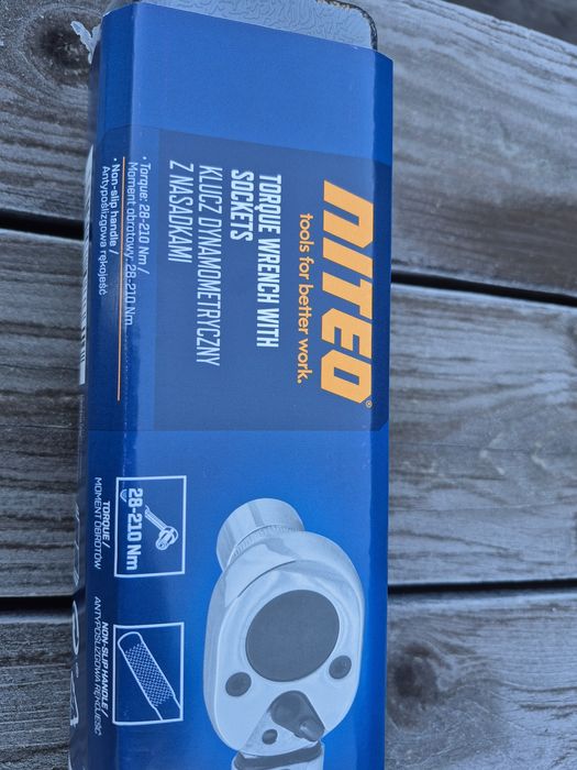Niteo tools klucz dynamometryczny z nasadkami 28-210nm