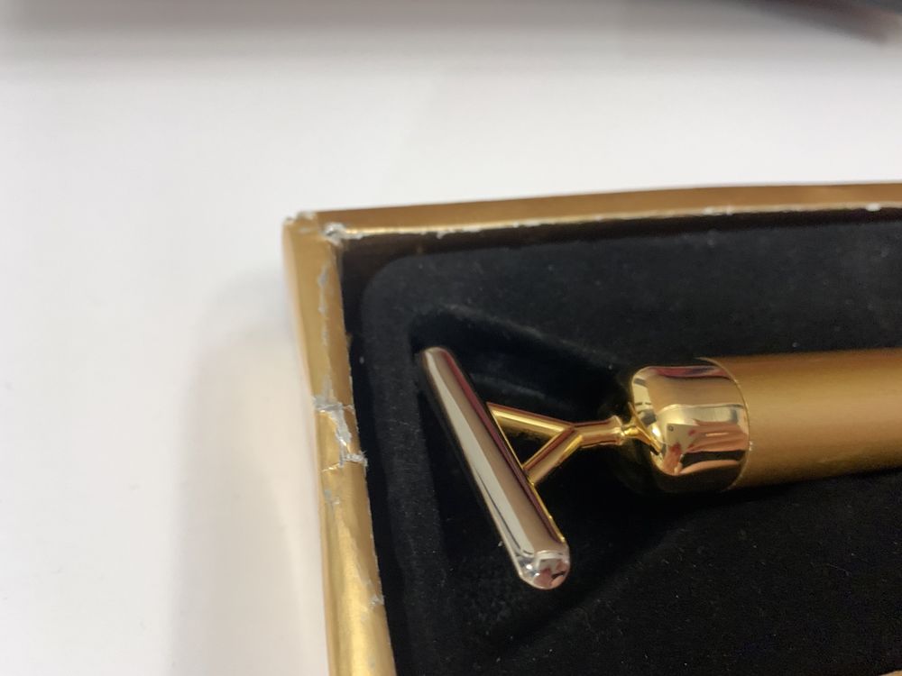 Массажер для лица T-bar 24к gold