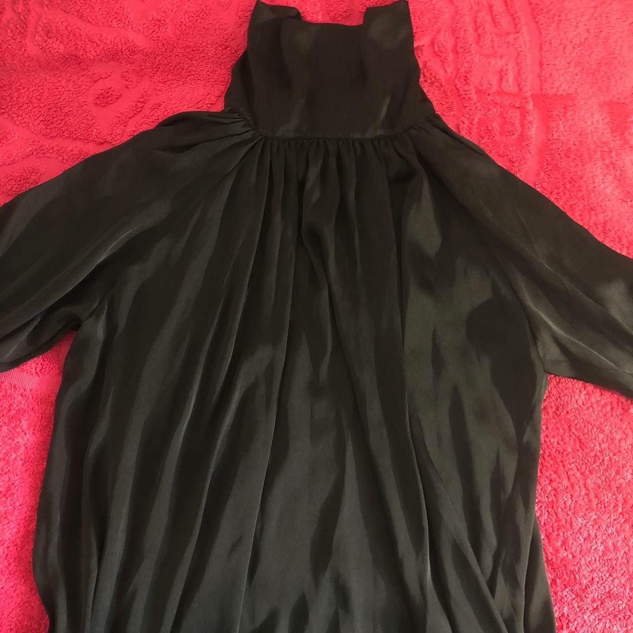 Блузка. Черная кофта большого размера. Рубашка. Одежда