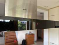Okap Gorenje wyspowy inox szklo