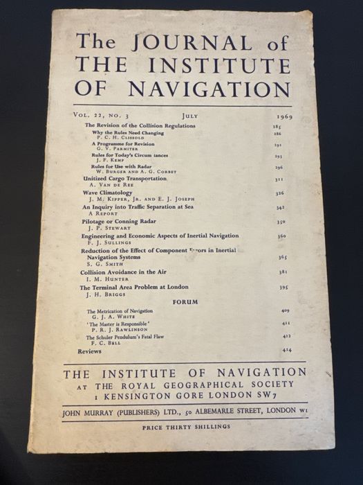 The Journal of the Institute of Navigation do ano 1969