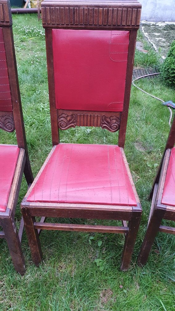 Stare krzesła zabytkowe antyki stylowe komplet 4 sztuki