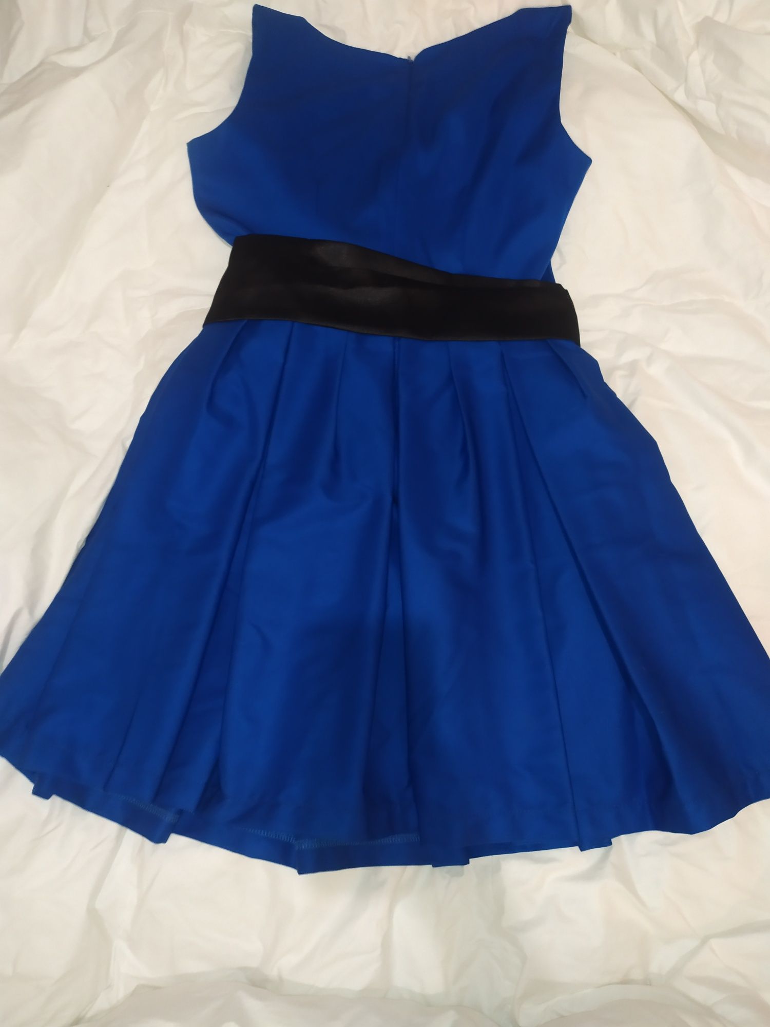 Платье синие с поясом