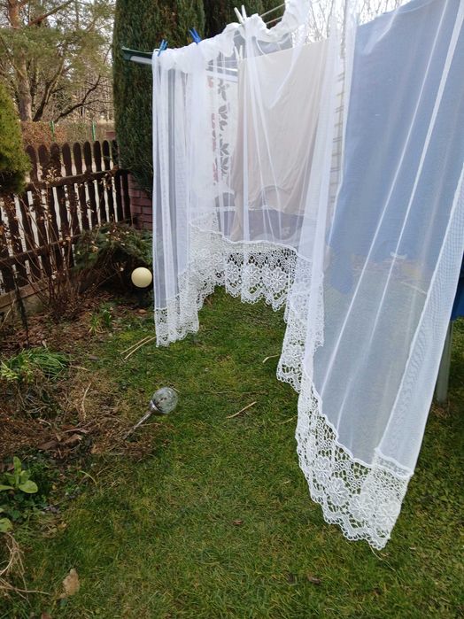 firana z gipiurą na okno 144 x 200 cm