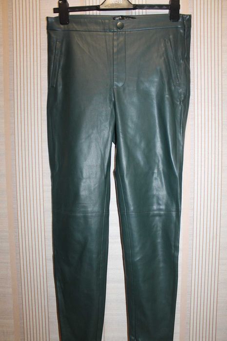 Легінси з екошкіри zara р. L